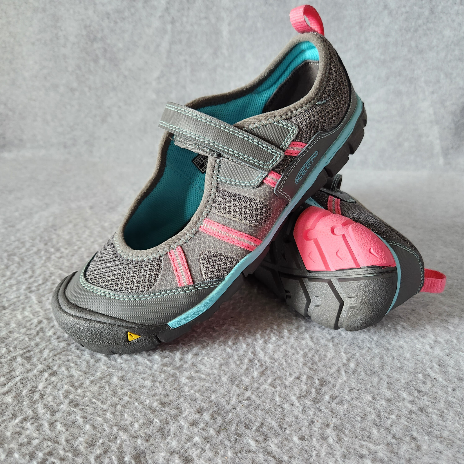 Scarpe sportive da passeggio Keen Monica Mary Jane arco sagomato grigio rosa bambini EU38 US5