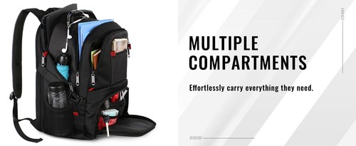 Extra Large 50L Travel Backpack - Water Resistant Laptop Backpack for Men Women - Picture 11 of 12