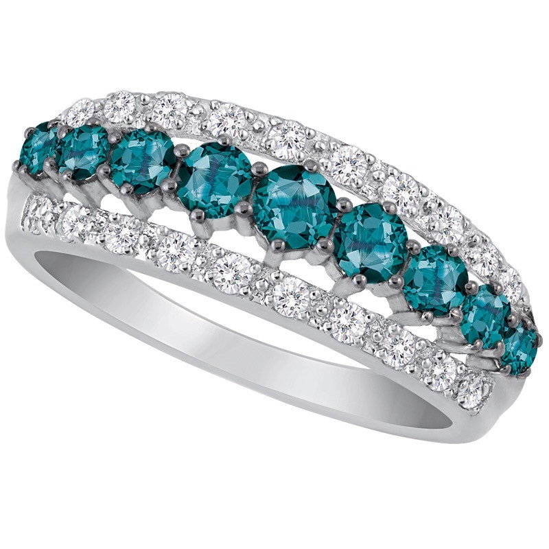 stunning rare retired danbury mint blue moon blue diamond