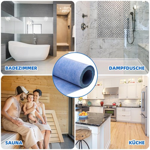 Abdichtbahn 10m /30m Dichtbahn Entkopplungsbahn Bad Dusche Balkon Qualität - Afbeelding 11 van 15