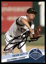 2014 Lake Elsinore Storm TREVOR GOTT Signed Card autograph auto ANGELS
