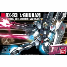 BANDAI HG Gundam 1/144 RX-93 v Gundam Amuro Ray Use Plastic Model Kit HGUC Japan