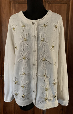 B.P. DESIGN SIZE MEDIUM COTTON BLEND HOLLY OFF WHITE $54
