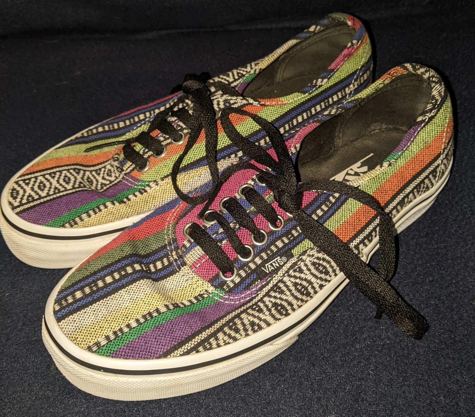 Vans Serape Mexican Blanket Multicolor Men's 7 or Wom… Gem