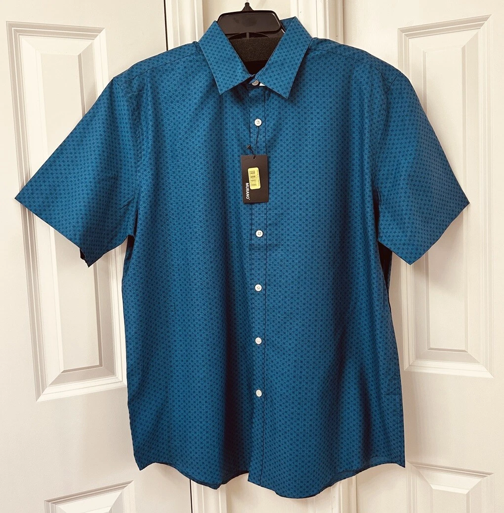 Murano Men's Short Sleeve Printed Woven Shirt, Size-L
Opens in a new window or tab