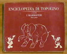 ENCICLOPEDIA DI TOPOLINO, I MAMMIFERI - Mondadori 1959 - Album Figurine (-1)*