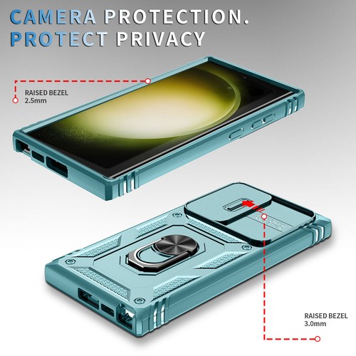 For Samsung S23 Ultra 23 FE Case Kickstand Slide Camera Lens Cover / Accessories - Picture 4 of 36