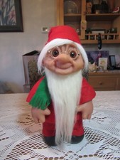 1977 GRANDPA CLAUS / SANTA - 14" Dam Troll Doll - USED - EXCELLENT