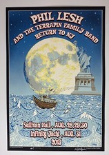 PHIL LESH TERRAPIN FAMILY NYC NY 2013 ORIG SILKSCREEN GIG POSTER GRATEFUL DEAD
