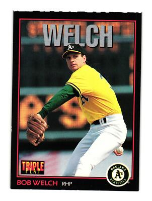 1993 Triple Play #192 Bob Welch Oakland Athletics