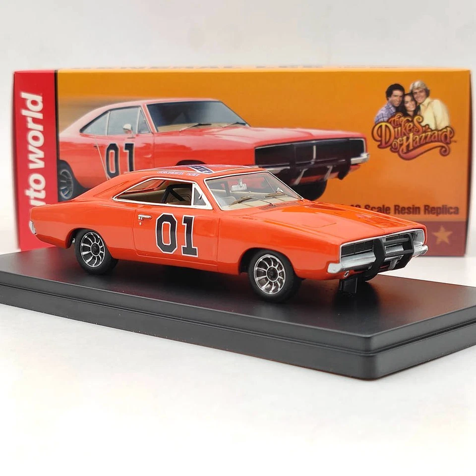 Cargador Auto World 1:43 Dg General Lee 1969 AWRSS1151 juguetes de resina modelos de automóviles Foto 4 de 4