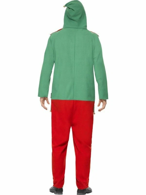 XL Navidad Vestido Elegante Para Hombres Unisex Elfo Una Pieza Disfraz Traje por Smiffys Foto 2 de 3