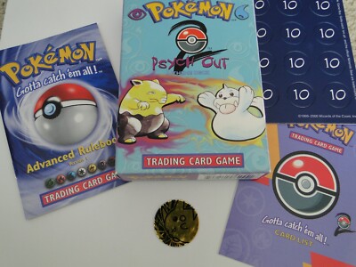 2000 Pokemon Base Set 2 Psych Out Box Coin Damage Counter Rulebook Cardlist  | eBay