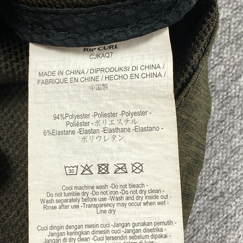 RIP CURL Anti Series Anti Rain/ Wind Jacket Hooded Green Lightweight Mens M - Picture 4 of 13