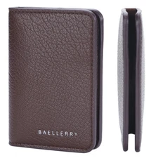 Slim Leather Credit Card Case Wallet Holder ID Wallets Front Pocket Bifold Purse