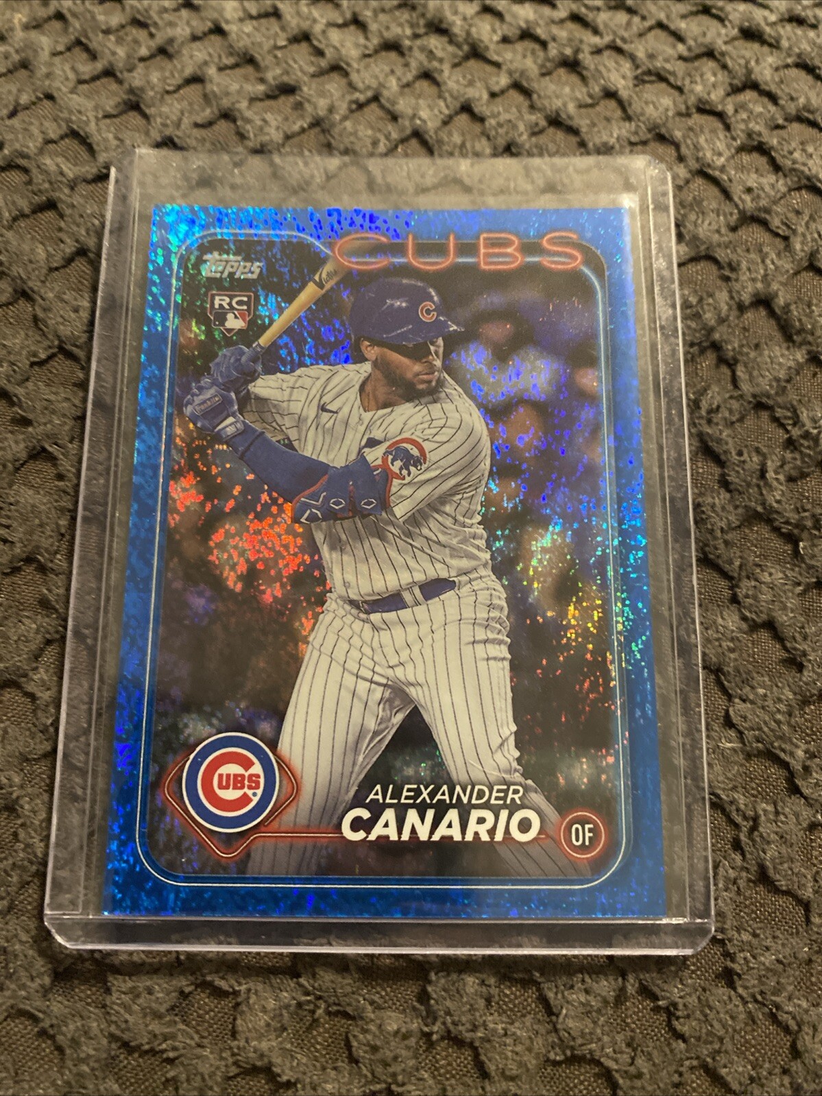 2024 Topps Series 2 - Blue Foil #452 Alexander Canario /999 (RC)-Chicago Cubs