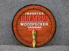 Vintage Imported Bulmers Woodpecker Draft Cider Beer Advertising Sign