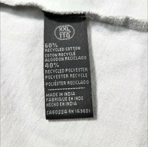 Buffalo David Bitton Mens XXL Solid Gray Graphic Crew-Neck T-Shirt - Picture 5 of 9