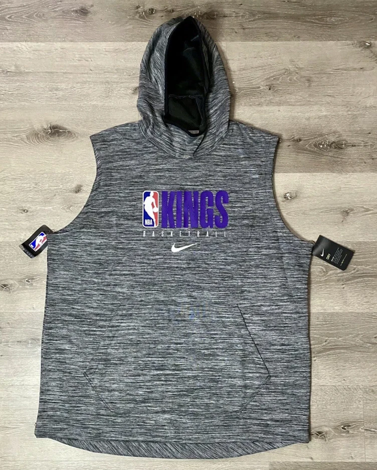 Grey nike top sleeveless hoodie