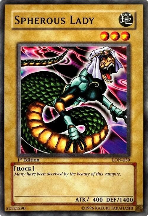 Spherous Lady LON-059 Labyrinth of Nightmare Yu-Gi-Oh Unlimited LP