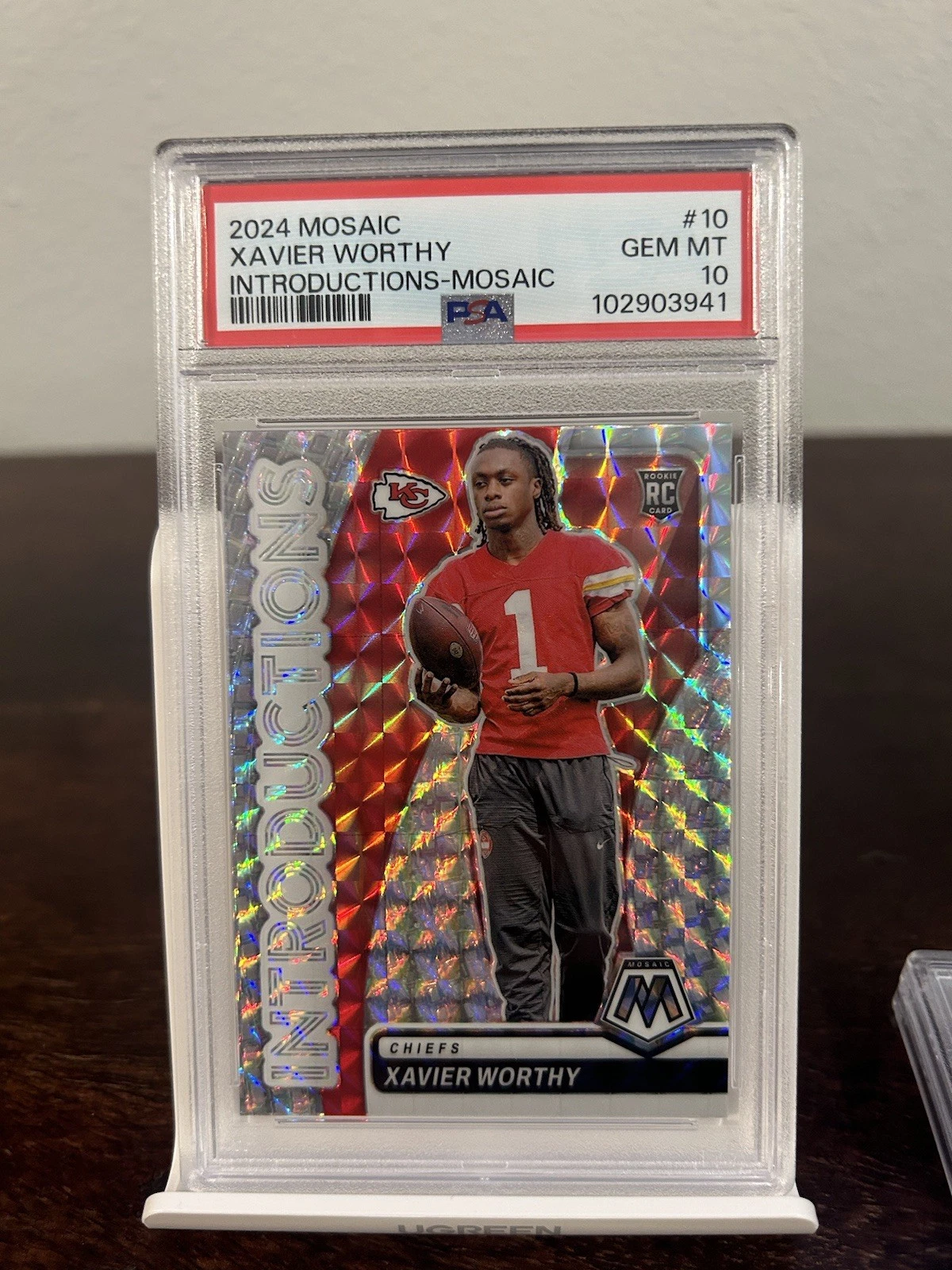 Xavier Worthy Panini Mosaic Introductions #10 Mosaic