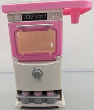 Mattel Barbie Microwave Oven Chef Playset Piece FHP57 Pink 6 In Door Opens 2016