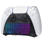 Mehrfarbig RGB-Hintergrundbeleuchtung Tastatur für PS5 Controller, Drahtlos B...