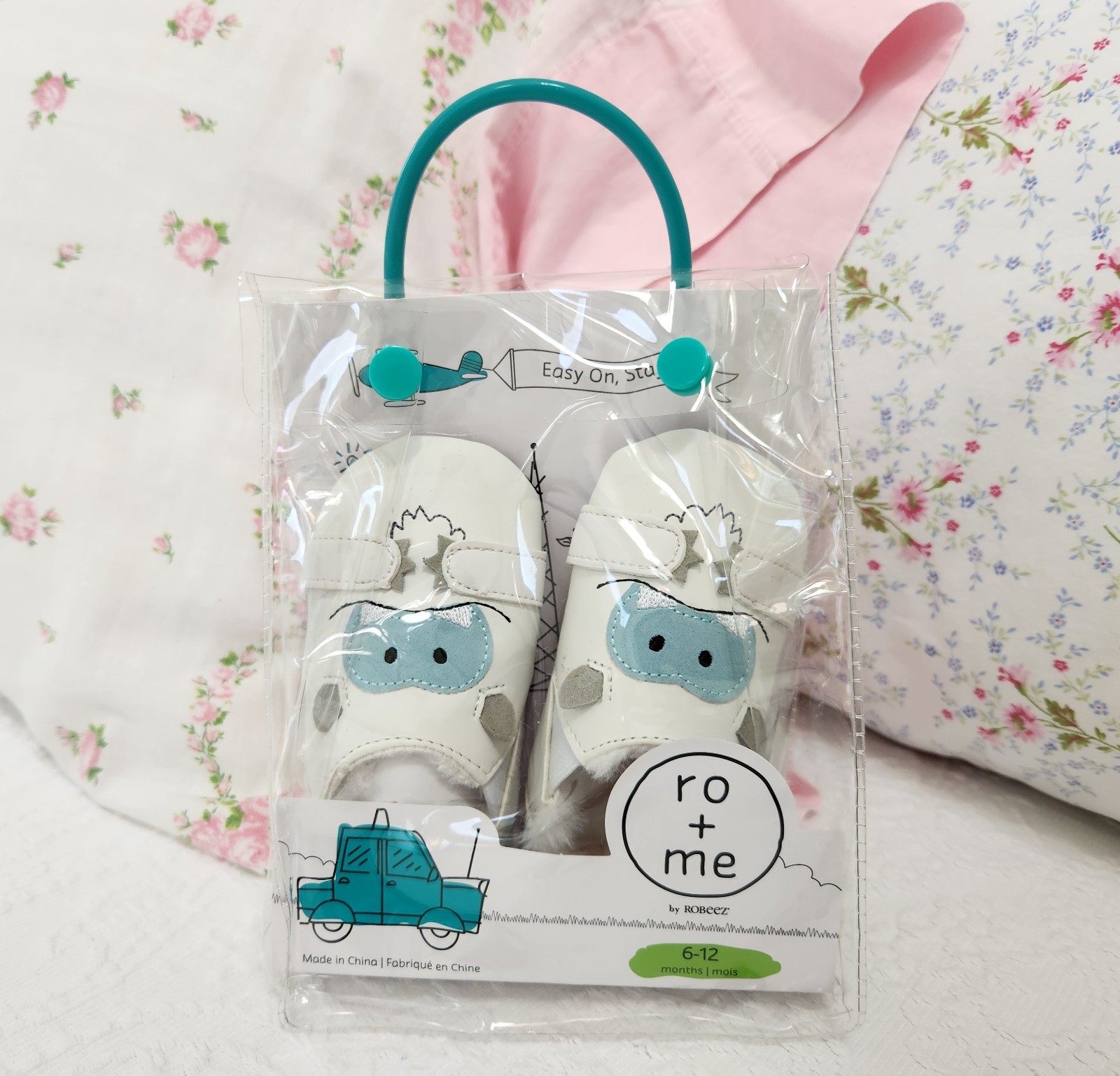 SAOLA NUOVA SCARPA BAMBINO ROBEEZ RO + ME 6 12 MESI YETI SUOLA MORBIDA