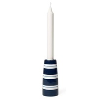 KäHler Design - KerzenstäNder Omaggio Mit Blauen Streifen Kerzenhalter - 12 Cm