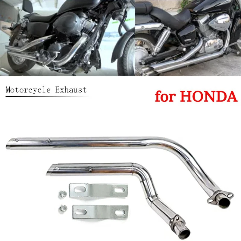 Pot d'échappement Silencieux Pour HONDA Shadow VT750 VT400 VT 750 400 Neuf - Photo 1/4