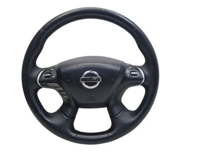 Lenkrad Multifunktion Schwarz Leder passt für NISSAN PATHFINDER IV (R52) 3.5