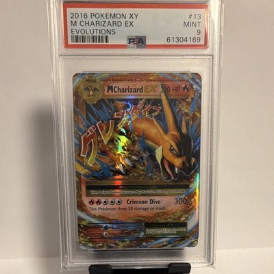 Pokémon M Charizard EX 13/108 Evolutions Holo Englisch 2016 PSA 9 Slab