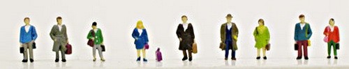 Figuras de plástico de viajero turístico de pie escala N modelo Power 1349 (juego de 9) | Zustand: New