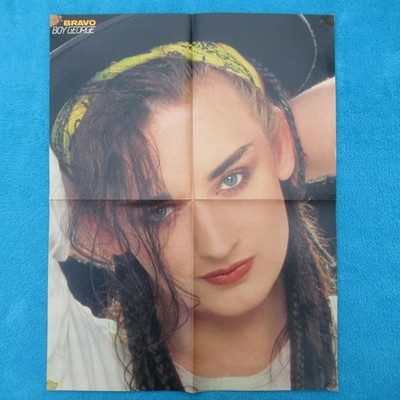 Boy George Culture Club POSTER BRAVO  4 Seiten 1982 Rummenigge Littbarski