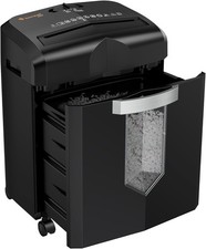 Bonsaii 12-Blatt Partikelschnitt Aktenvernichter, läuft 60 Minuten lang