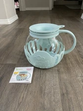 Ecolution Micro-Pop Popcorn Popper 3QT Light Blue Microwave Maker NEW