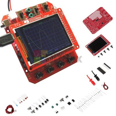 Digital DSO138 Mini Oscilloscope DIY Kits Assembled Case 0~200kHz LCD 320x240