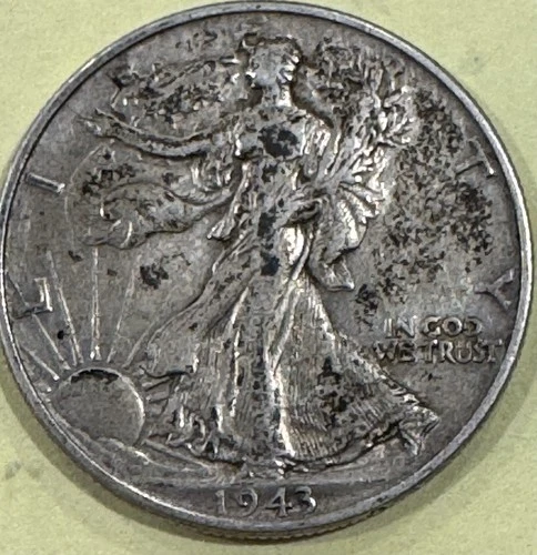 1943 walking liberty half dollar 90% silver XF