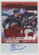 2019-20 Credentials Debut Ticket Access Autos Red /65 Emil Bemstrom Auto au7
