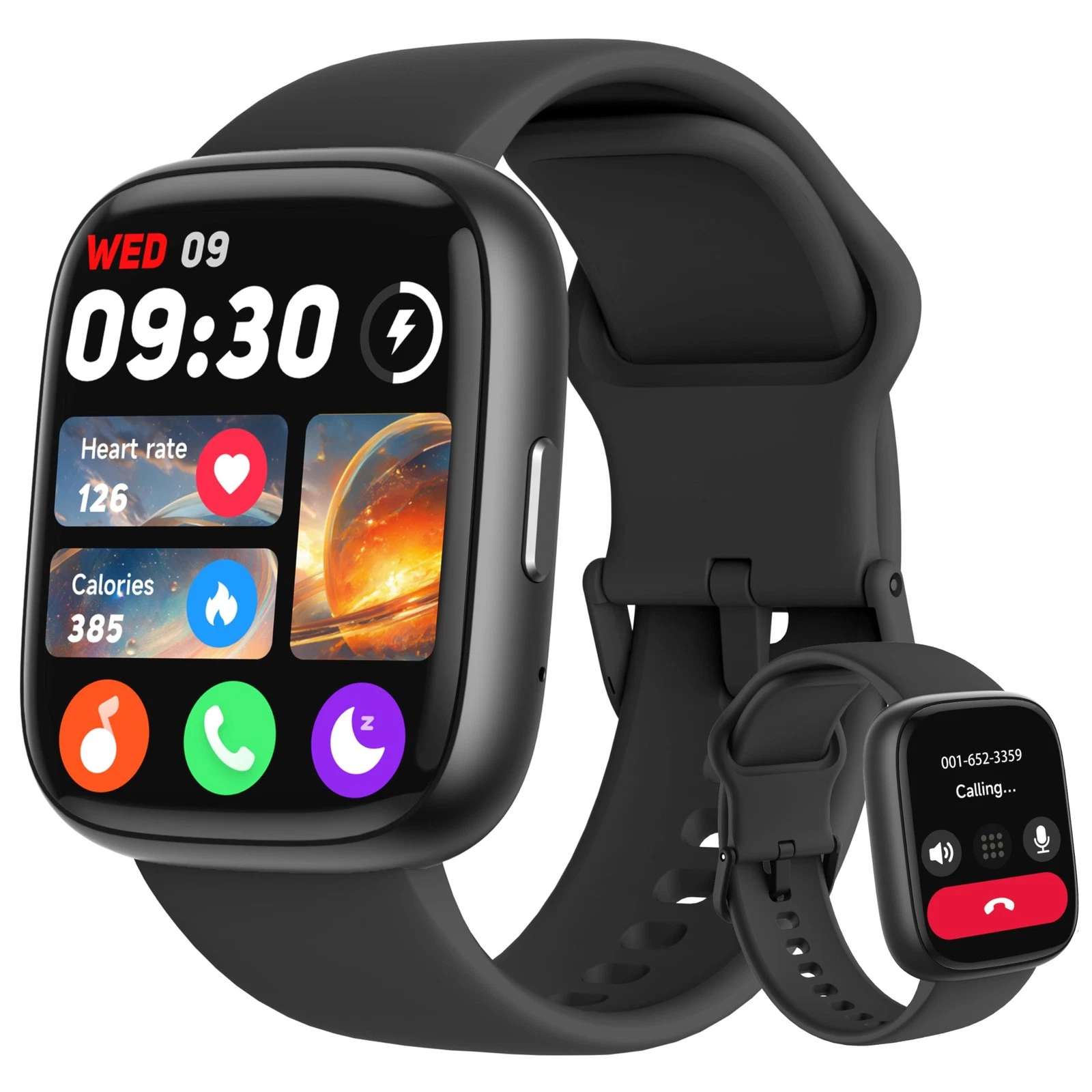 , Alexa Built-in, Answer/Make Calls 44mm Men, 1.83" Sports IP68 Waterproof, H...