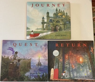 All Three! Journey Quest & Return by Aaron Becker Hardcover W/dust jackets