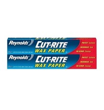 Reynolds Cut-Rite Wax Paper 75 Square Foot Roll Kitchen Restaurant Pack Of 2