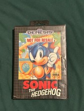 Sonic the Hedgehog Sega Genesis Not For Resale Cartridge With Game Box Original