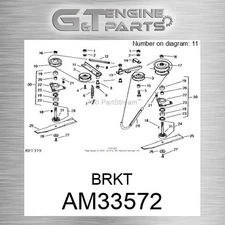 AM33572 BRKT fits JOHN DEERE (Surplus Open Box)