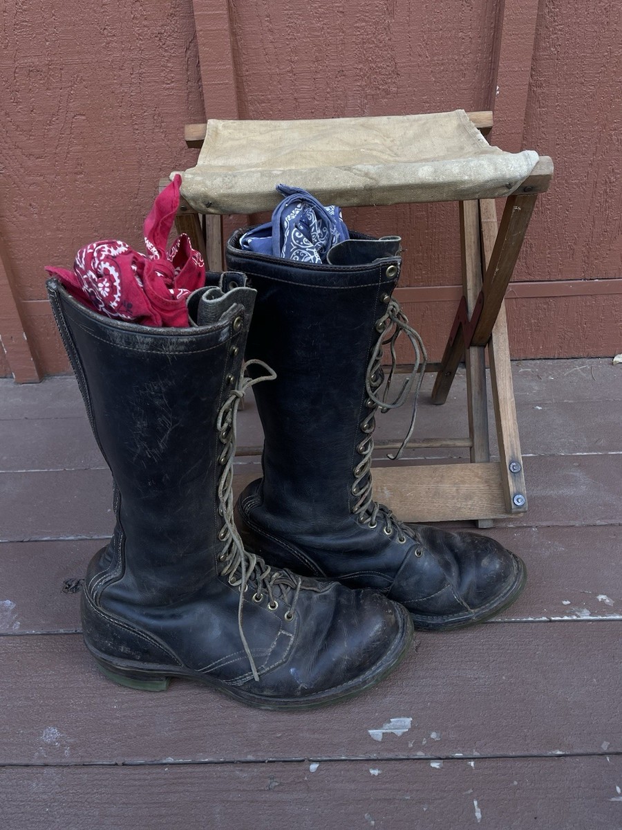 Vintage 60s 70s WESCO Stitchdown Lineman Boots Neoprene Size 12 D RARE Archival Vintage 60s 70s WESCO Stitchdown Lineman Boots Neoprene Size  main image 2