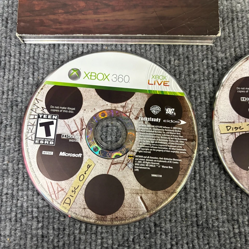 Batman: Arkham Asylum [Edición Coleccionista] Xbox 360 Estuche Original Arte En muy buena condición Foto 2 de 4