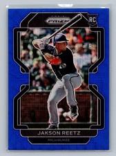 2022 Panini Prizm Jakson Reetz Blue Wave Prizm #/60 Rookie #59