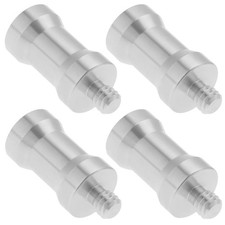 4 PCS 1/4 Male to 3/8 Female Screw Adapter for Camera Mount Tripod Silver