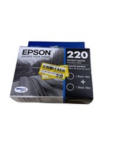 Genuine Epson 220 T220120 Durabrite Ultra Black Ink Cartridge - Exp.01/27