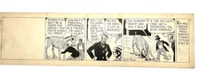 KEN KLING ORIGINAL ARTWORK "JOE AND ASBESTOS" 1930's COMIC NEWS  DAILY MIRROR